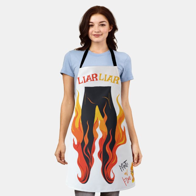 Tablier Menteur, menteur, Pant est en feu (Porté)