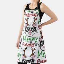 Meowa Catmas Noël Kitty Chat Rouge Nez Reindeer