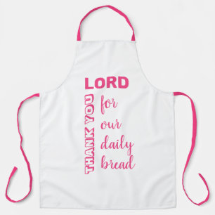 Tablier MERCI LORD Notre pain quotidien Christian BLUE