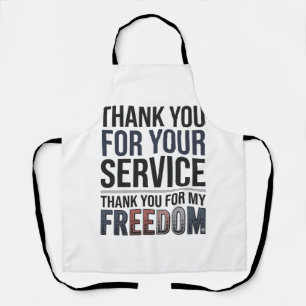 Tablier Merci pour ma liberté Patriotique Vétéran Chemise_