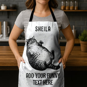Tablier Mère de chat, je ne suis que peau et os pour l'ama