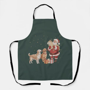 Tablier Mère de chien de Noël Saint-Nicolas Retriever doré