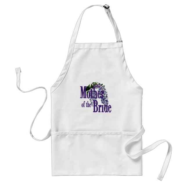 Tablier Mère de la mariée / Mariage de la Wisteria (Devant)