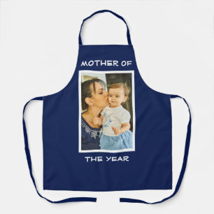 Tablier Mère De L'Année Personnalisée Photo Mommy Personna