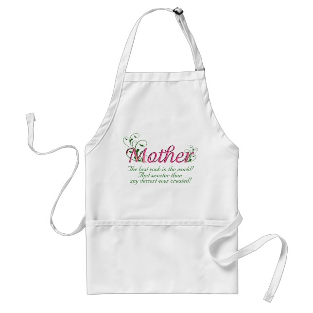 Tablier Mère - Le meilleur cuisinier du monde Apron (Devant)
