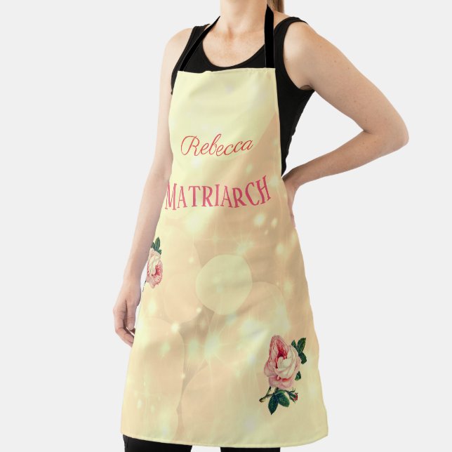 Tablier Mère matriarche Rose personnalisée (Insitu)