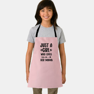 Tablier Mères Jour Cadeau Maman fille jumelée cuisine