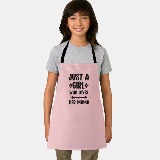 Tablier Mères Jour Cadeau Maman fille jumelée cuisine (Insitu)