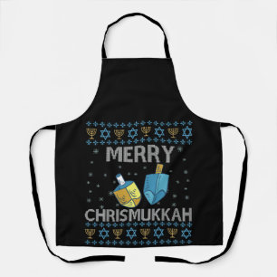 Tablier Merry Chrismukkah Funny Jewish Hanoukka Holiday