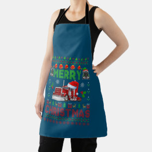 Tablier Merry Christmas Sweater Elf Reindeer Père Noël Tru