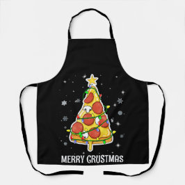 Tablier Merry Crustmas Pizza Christmas Tree Xmas Gifts