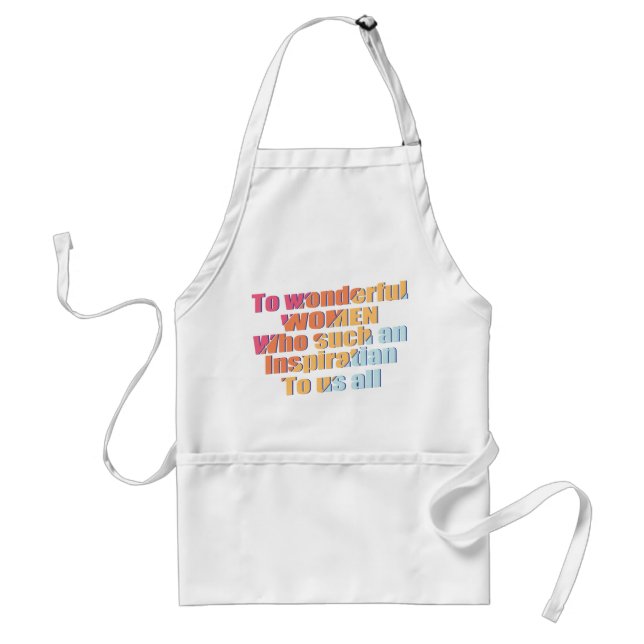 Tablier merveilleuse inspiration des femmes (Devant)