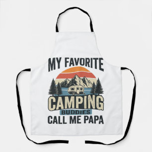 Tablier Mes copains de camping préférés m'appellent Papa S