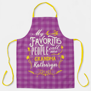 Tablier Mes Gens Favoris M'Appelent Grandma Purple En vich