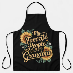 Tablier Mes personnes préférées m'appellent grand-mère pou