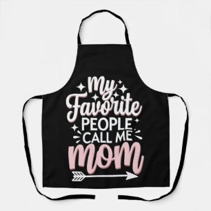 Tablier Mes personnes préférées m'appellent Maman Fleurs d