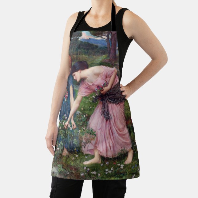 Tablier Mesdames Picking Roses, John William Waterhouse (Insitu)
