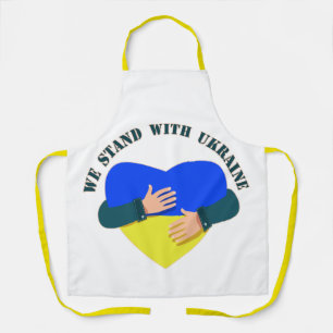 Tablier Message inspirant Nous sommes avec l'Ukraine