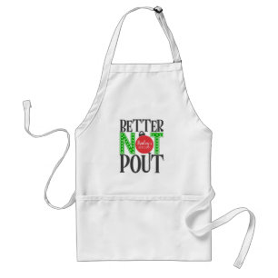 Tablier Mieux vaut ne pas pout Red Green Noël
