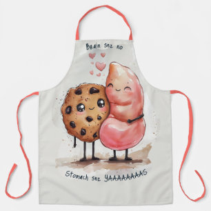 Tablier Mignon cookie aux pépites de chocolat ventre cuisi