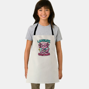 Tablier Mignon Je Axolotl Questions nerd aztec avec des lu