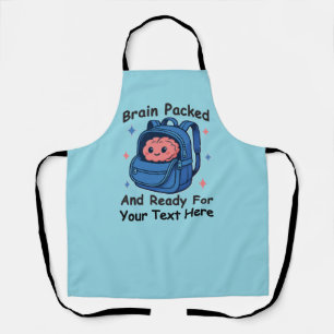 Tablier Mignon «Prêt pour l'école» Personnalisable «Cervea