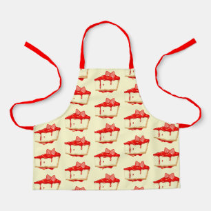 Tablier Mignonne fraise cheesecake motif enfants