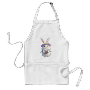 Tablier Mignonne lapin de Pâques 01