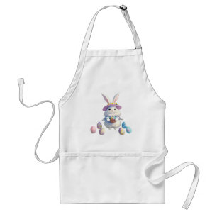 Tablier Mignonne lapin de Pâques 01