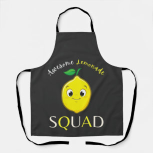 Tablier Mignonne Mignonne Citron souriant Magnifique Squad
