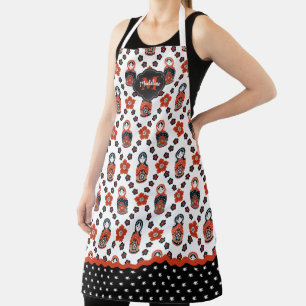 Tablier Mignonne poupée de nidification Matryoshka de Noël