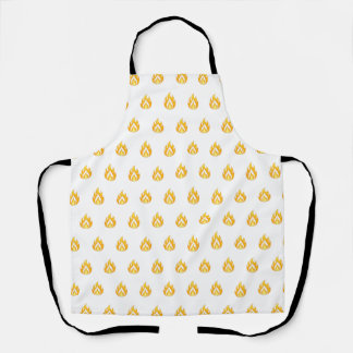 Tablier Minimal Fire Flame Icon Hot Lit Aesthetic Graphic