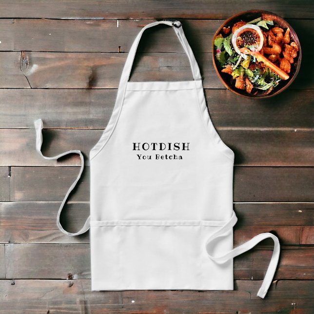 Tablier Minnesota Plat chaud You Betcha (Have a little fun in the kitchen with this great apron.)
