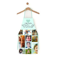 Mint Heart Best Baker Chef Grandma Photo Collage