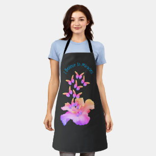 Tablier Miracles Inspirants Hibiscus Et Papillons