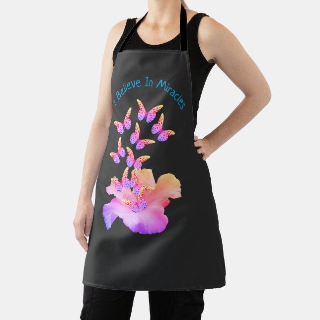 Tablier Miracles Inspirants Hibiscus Et Papillons (Insitu)