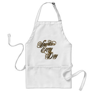Tablier Miroitent chaque parties scintillantes Wordart