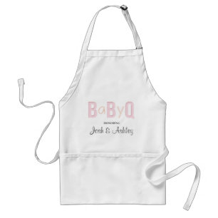 Tablier mixte BabyQ rustique de baby shower de BBQ