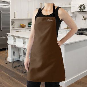 Tablier Modèle Brown couleur, blanc
