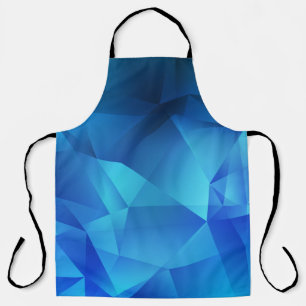 Tablier Modèle de triangles de dégradé BLEU clair. Créatif
