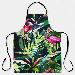 Tablier Modèle floral arrière - plan sans couture. Départ