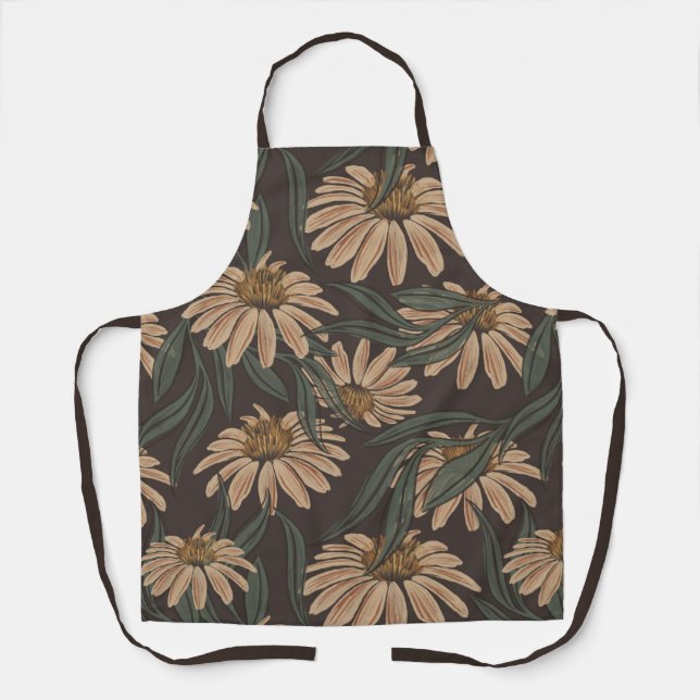 Tablier Modèle floral de Boho moderne (Recto)