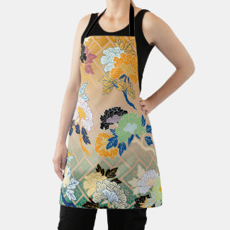 Tablier Modèle floral, design japonais