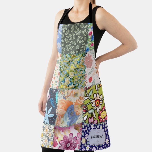 Tablier Modèle floral mou Pattern Quilt de travail personn (Insitu)