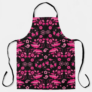 Tablier Modèle floral rose moderne scandinave