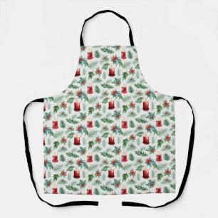 Tablier Modèles de Noël Verts et Rouges -
