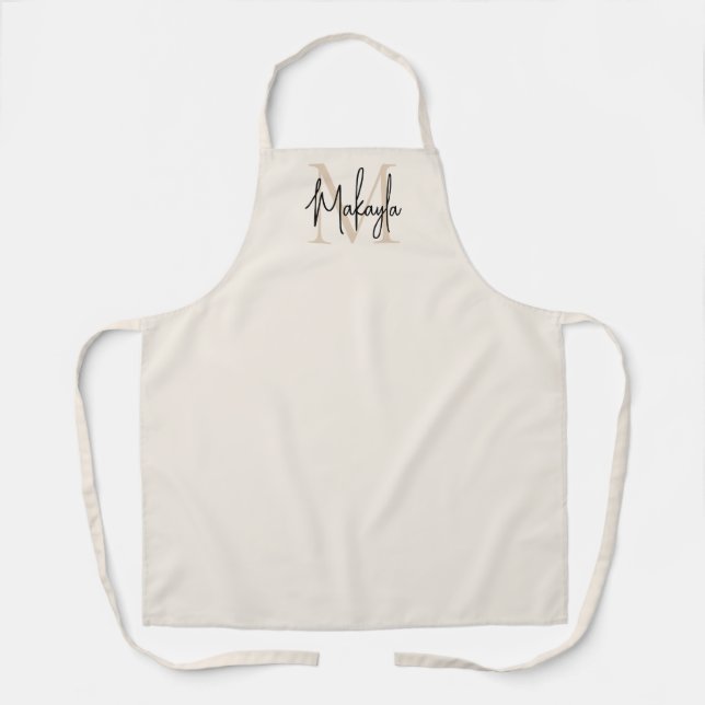 Tablier Modern Monogram  Apron (Recto)