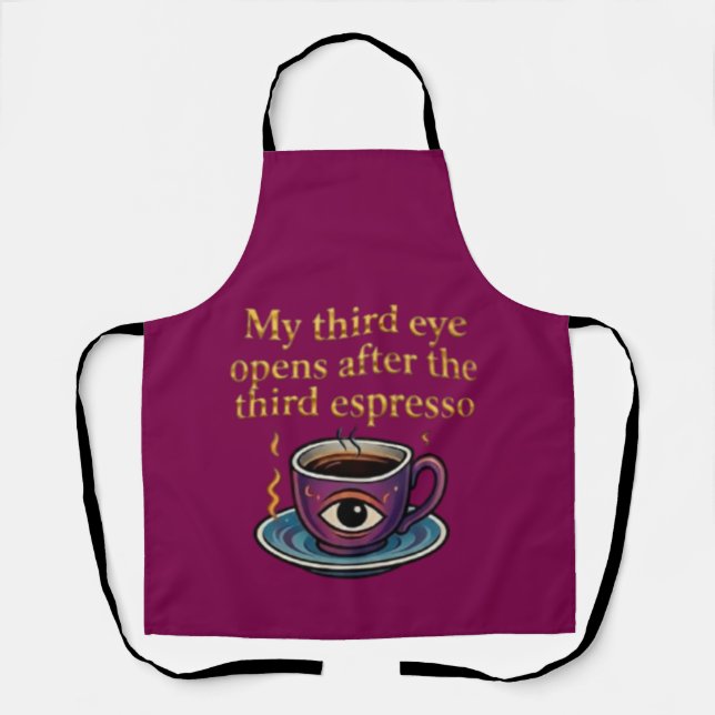 Tablier Modern Mystic Coffee Art My third eye collection (Recto)
