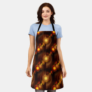 Tablier Moderne Bohème Élégant Motif Artistique Abstrait D