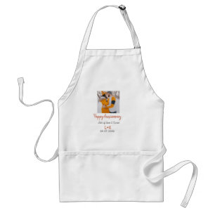 Tablier Moderne boho joyeux anniversaire ajouter nom date